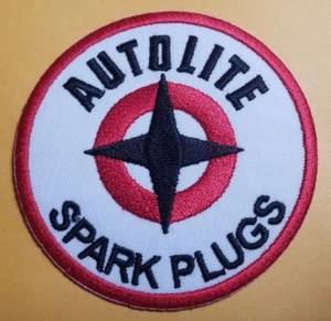 AUTOLITE SPARK PLUGS Embroidered Patch approx 3" - Picture 1 of 2
