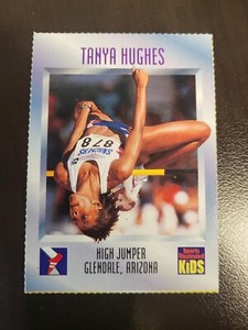 1995 Sports Illustrated Si for Kids high jumper Tanya Hughes card #365