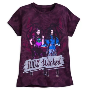 New Disney store Descendants Tee Shirt Girls 100% wicked M,L,XL - Picture 1 of 1