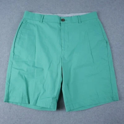 Pantalones Cortos Tailorbyrd Para Hombres 32 Golf Chino Resort Informales Frente Plano Verde Foto 1 de 4