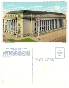 Postamt & Bundesgebäude Denver Colorado Vintage PC - Bild 1 von 1