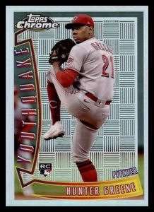 2022 Topps Chrome SONIC HUNTER GREENE YOUTHQUAKE REDS RC YQ-4 - Picture 1 of 2