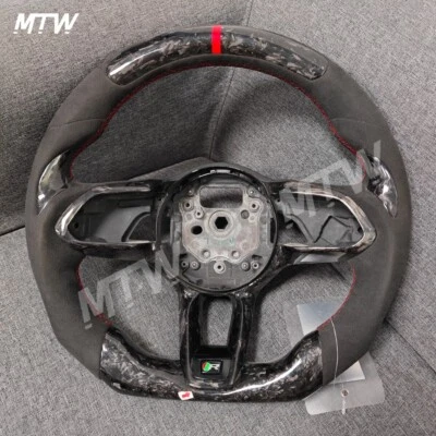 Customize 100% Forged Carbon Fiber  Steering Wheel for Jaguar XE Alcantara 2020+ Foto 1 de 4