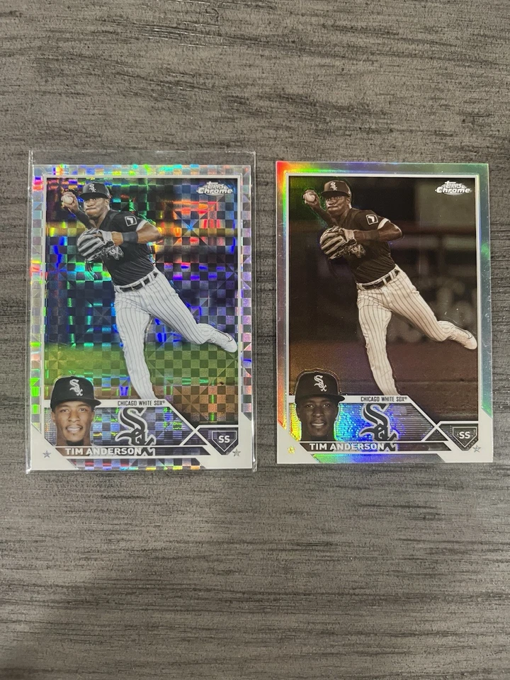 2023 Topps Chrome Tim Anderson #211 X-Fractor Sepia Refractor Chicago White Sox - Image 1 of 2