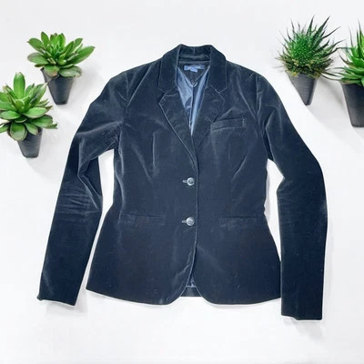 Blazer de terciopelo para mujer Tommy Hilfiger | Talla pequeña | Negro Foto 1 de 4