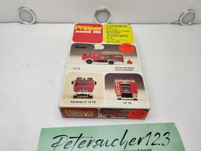 Preiser H0 / 1:87 / 1128 Löschgruppenfahrzeug LF 16 Ziegler / Feuerwehr / Bausat - Bild 1 von 4