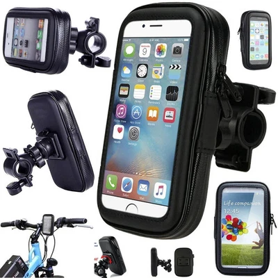 New 360° Bicycle Bike Waterproof Case Mount Holder Cover For Mobile Phones - Image 1 of 4