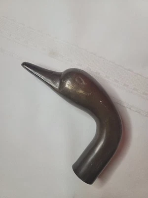 复古黄铜鸭头或鹅头拐杖手柄上装螺丝 — 第 1/4 张图片