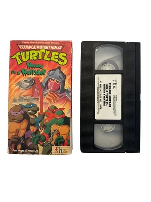 Teenage Mutant Ninja Turtles VHS 1988 Animation Heroes In A Half Shell - Image 1 of 2