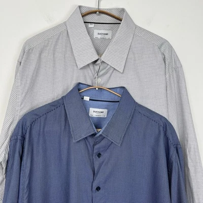 2X - Duchamp London Shirt Men’s 18/XXL Tailored Fit 46 Dress Button Up Career - Image 1 of 4