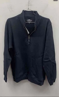 Charles River Apparel Mens Navy Crosswind Quarter Zip Pullover Sweatshirt XS NWT - Image 1 of 4