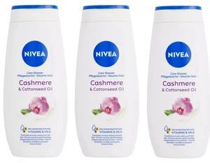 Nivea Cashmere & Cottonseed Oil Shower Cream 250ml x3 - Picture 1 of 2