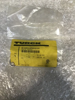 TURCK B12-M12-AP6X-H1141 4606500 PROXIMITY SENSOR NEW IN PACKAGE - Image 1 of 4