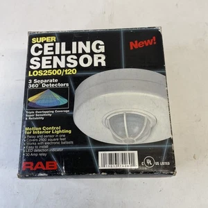 RAB ceiling sensor LOS2500/120 motion control for interior lighting untested - Picture 1 of 6