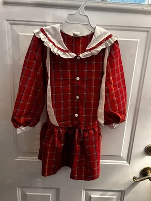 Vintage Bryan girls ruffle collar dress size 6 - Image 1 of 3