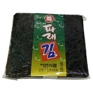 Korean Premium Parae Seaweed Dry LAVER Gimbap Roll 100 Sheets - Picture 1 of 2