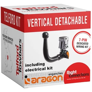 Vertical Detachable Towbar Peugeot 408 10/2022 onwards Dedicated 7PIN Wiring Kit - Picture 1 of 4