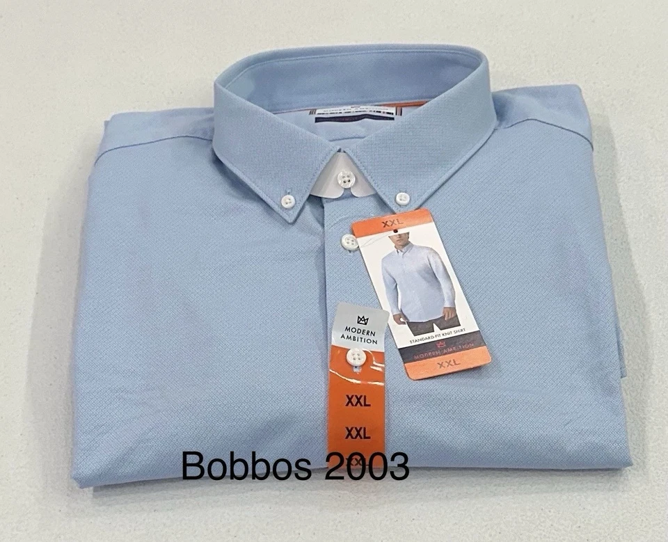 Modern Ambition Men's Delightfully Technical Dress Shirt Green Size L