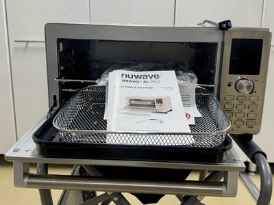 NuWave Bravo XL Smart Air Fryer Oven 30-Qt Stainless Steel Digital Control - Image 1 of 4