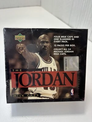 Michael Jordan Pogs Factory Sealed Mini Box 12 Packs 1995 Upper Deck Milk Caps  - Image 1 of 4