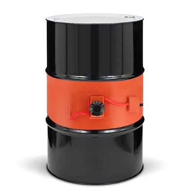 Almohadilla Calefactora de Tambor 55 Gal, Banda de Silicona 1200W 120V, 10x68.5 pulgadas, Termostato 30-150°C Foto 1 de 4