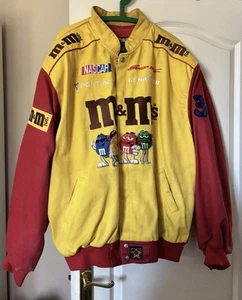 Nascar Vintage M&M Racing Jacket JH Design. #36 Ernie Irvan - Picture 1 of 13