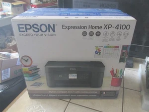 Epson Expression Home XP-4100 All-In-One Inkjet Ink Printer NEW in BOX SEALED - Picture 1 of 4