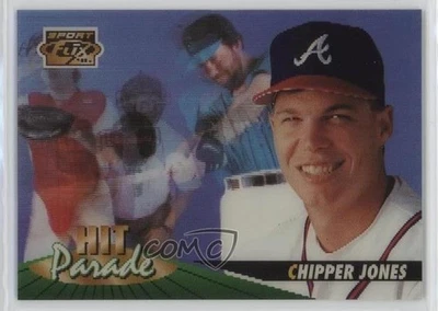 1996 Sportflix Hit Parade Chipper Jones #15 HOF - Image 1 of 2