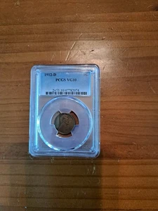1912-D NGC PCGS VG10 Lincoln Cent - Picture 1 of 2
