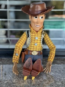Disney Pixar Toy Story Talking Woody Pull String Doll 15” W/ Hat Works - Picture 1 of 13