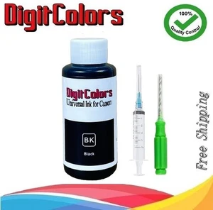 100ML Refill Black ink for Canon PG-243 243XL MG3020 TS202 TS302 TS3120 TS3122 - Picture 1 of 5