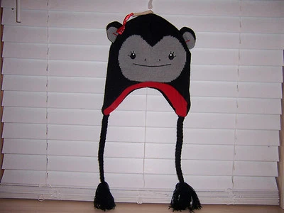 Ear Flap MONKEY Hat  One Size  NWT Boy Girl Child Kids Junior Adult  Laplander  - Photo 1/4
