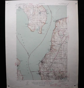 US Geological Survey Map Scale 1/62500 Topographic Sheet Edmonds Mukilteo WA - Bild 1 von 11
