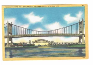 Triborough & Hell Gate Bridges East River NYC #NY #Postkarte - Bild 1 von 2