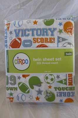 3 pc Circo Score! Collection Sports Twin Sheet Set NIP - Image 1 of 4