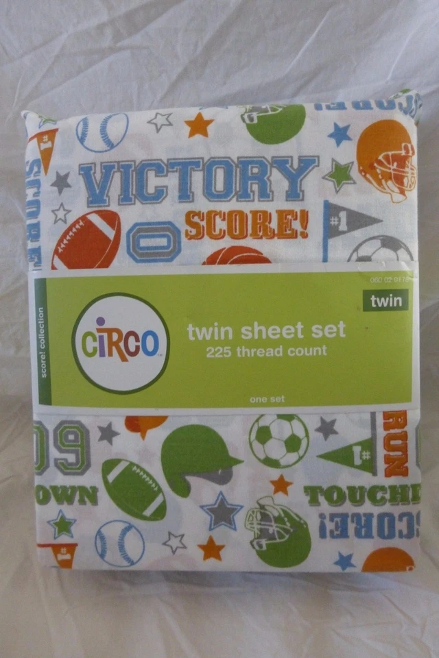 3 pc Circo Score Collection Sports Twin Sheet Set