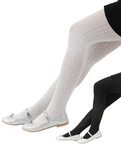 Mädchen High Waist Strumpfhose gemustert Strumpf Kint Socken - Bild 1 von 5