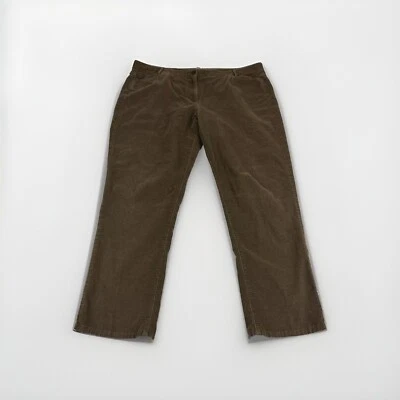 Pantalones chinos rectos de pana Jill para mujer 18 bolsillos marrones con botones Foto 1 de 4