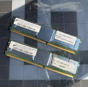Servidor Micron Memory Ram MT18HTF12872FDY 1GB DDR2 PC2-5300F 2Rx8 - 2 módulos - Imagen 1 de 8