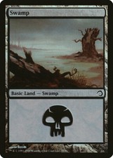 Swam, Basic Land -Swamp FOIL Premium Deck Series:Slivers Card# 39 Released 2009