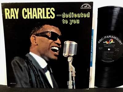 RAY CHARLES Dedicated To You LP ABC-PARAMOUNT ABC-335 MONO 1961 Soul - Imagem 1 de 2