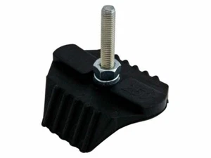 FERMACOPERTONE VULCANIZZATO GOMMA RTECH POSTERIORE 18 CANALE 250 NERO ALLUMINIO - Imagen 1 de 1