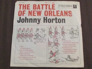 JOHNNY HORTON THE BATTLE OF NEW ORLEANS 1959 7" 45rpm COLUMBIA 4-41339 *TESTED* - Picture 1 of 23