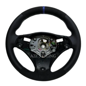 BMW E90 E91 E92 E93 E88 E82 SHIFT PADDLE NAPPA ALCANTARA M SPORT STEERING WHEEL - Picture 1 of 11
