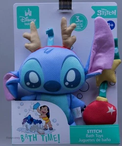 Disney Baby Stitch Navidad Vacaciones Baño Hora Juguetes Suave Set de 3 Piezas Nuevo con Etiquetas - Imagen 1 de 1