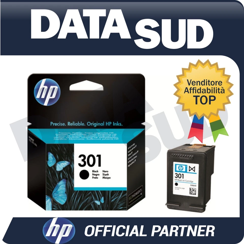 CARTUCCIA HP 301 ORIGINALE BLACK NERO INK-JET CH561EE Deskjet 1000... - Imagen 1 de 1