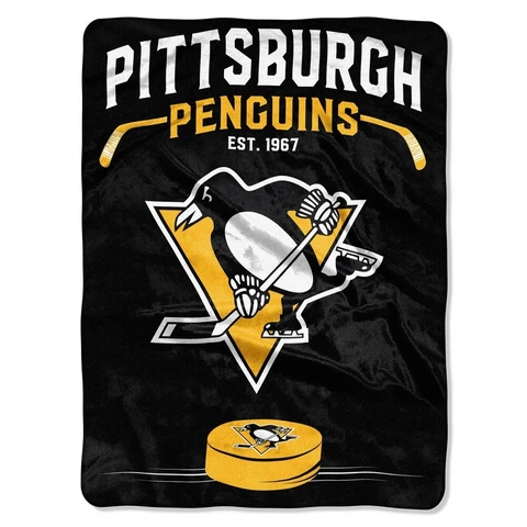 Pittsburgh Penguins Plush Blanket 60 x 80 Cover