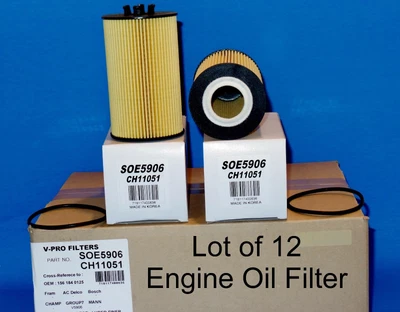 Lote de 12 - Filtro de aceite de motor SOE5906 con junta se adapta a: Mercedes-Ben Foto 1 de 2