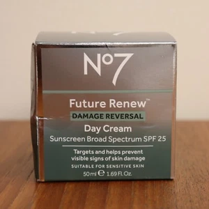 NUOVO No7 Future Renew crema giorno inversione danni SPF 25 1,69 once scadenza 12/25 - Foto 1 di 6