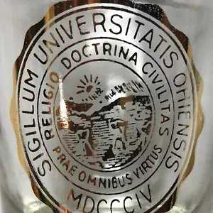 Glass Sigillum Universitatis Ohiensis Shot Glass - Picture 1 of 5